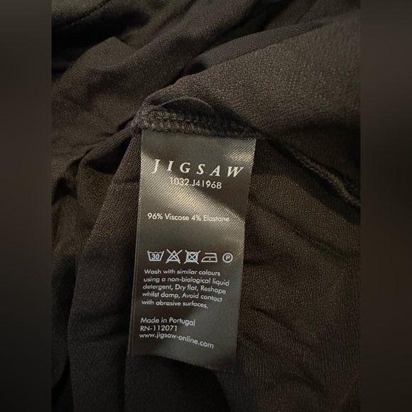 Jigsaw Ruched V Neck Jersey Dress size small - Picture 12 of 14